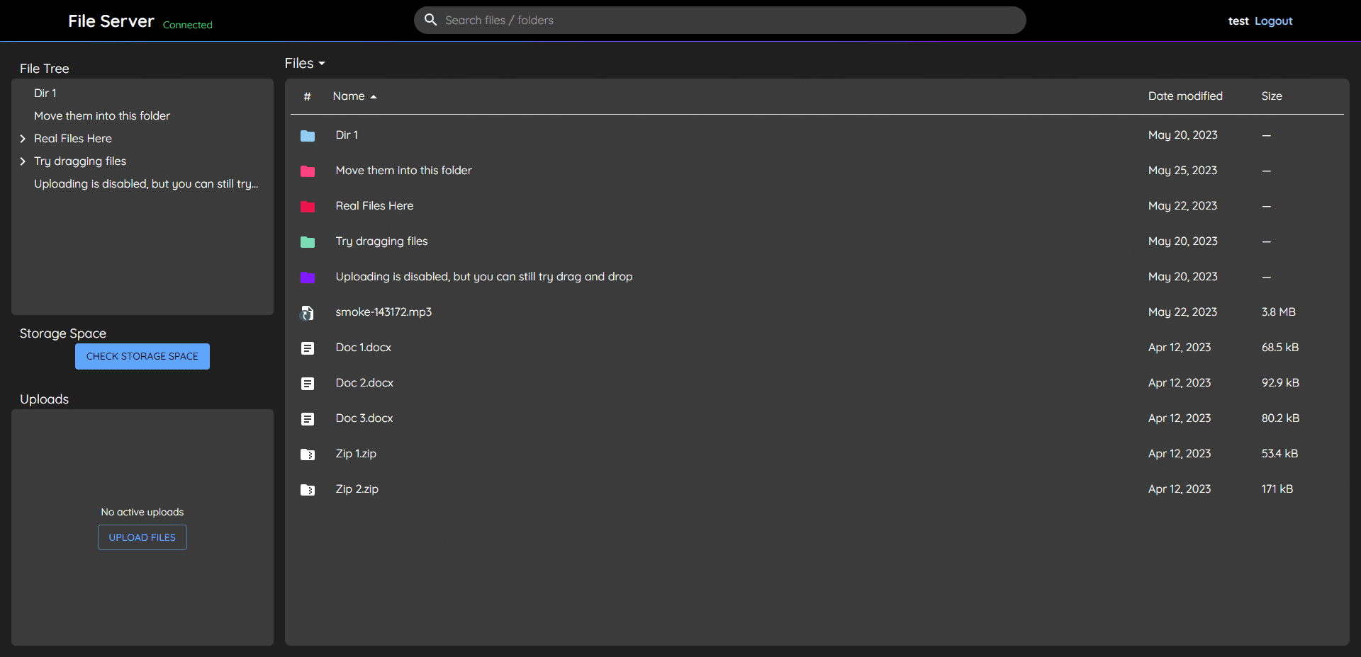 Preview image of File Server Web